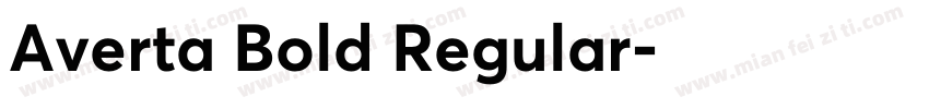 Averta Bold Regular字体转换